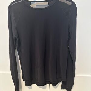 Lululemon Black Sculpt Long Sleeve Top (Pleated)